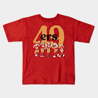 George kittle 85 x Nick bosa 97 x Deebo samuel 19 x Brock Purdy 13 x Christian mccaffrey 23 Kids T-Shirt